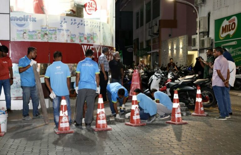 ފެންބޮޑުވާ މައްސަލަ ހައްލު ކުރުމުގެ މަސައްކަތަށް މަޖީދީމަގުގެ ޓްރެފިކް ފްލޯއަށް ބަދަލު ގެނެސްފި