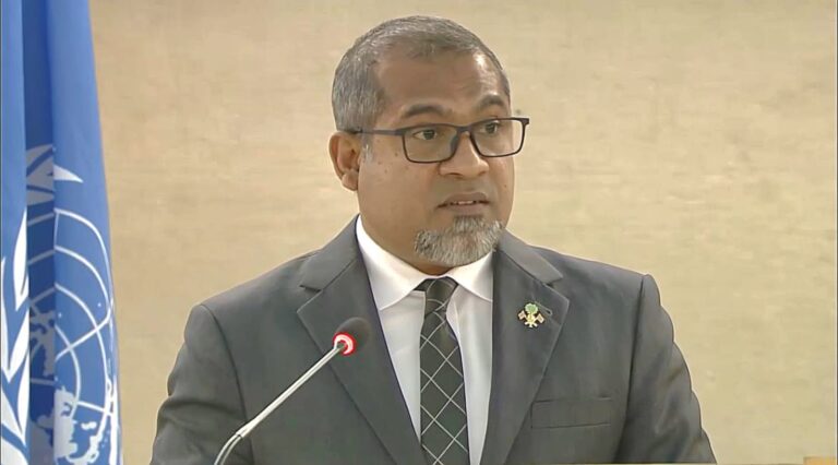 އިންސާނީ ޙައްޤުތައް ކުރިއަރުވައި ހިމާޔަތްކުރުމުގައި ސާބިތުކަމާއެކު ރާއްޖެ ކުރިއަށްދާނެ: ފޮރިން މިނިސްޓަރ