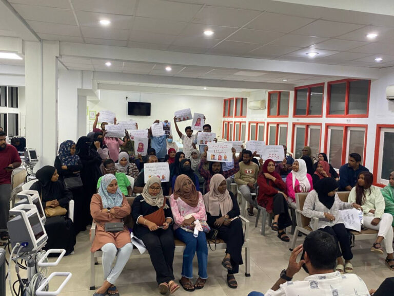 ތެލެސީމިއާ ސެންޓަރުގެ ވެރިންގެ އިސްތިއުފާއަށް ގޮވާލައި މުޒާހަރާކޮށްފި