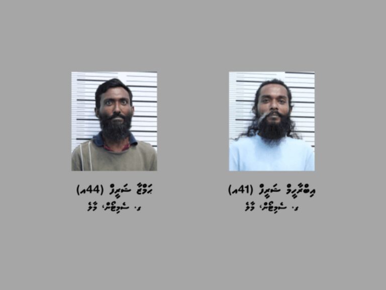 މަސްތުވާތަކެތީގެ ވިޔަފާރި ކުރާކަމުގެ މައްސަލައެއްގައި މާލެއިން ދެމީހަކު ހައްޔަރުކޮށްފި