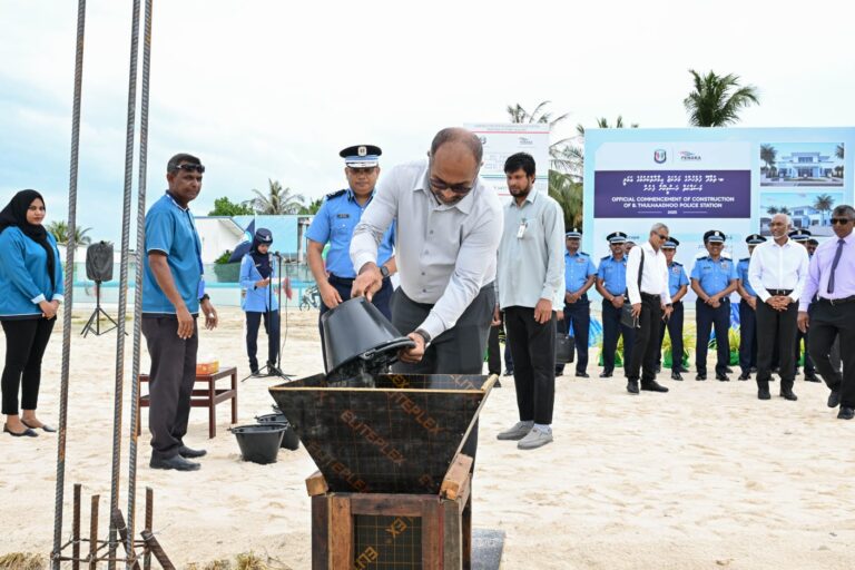ތުޅާދޫގައި ފުލުހުންގެ މަރުކަޒެއް ބިނާ ކުރުމުގެ އަމަލީ މަސައްކަތް ފަށައިފި