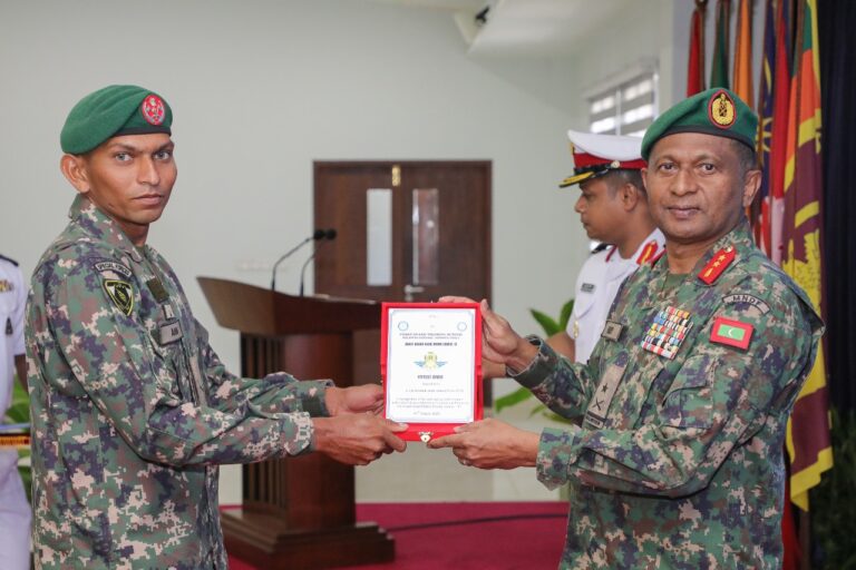 އެމްއެންޑީއެފް ކޯސްޓްގާޑު ޑައިވިންގ ކޯހުގެ ދަސްވެނިވުމުގެ ރަސްމިއްޔާތު ބާއްވައިފި