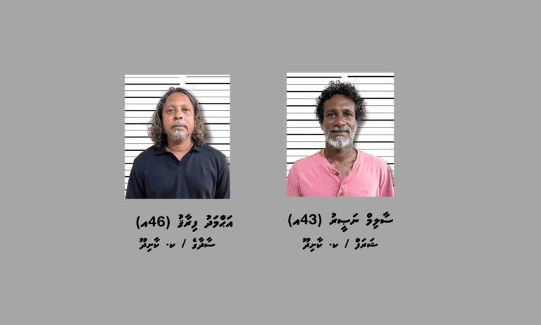 ކާށިދޫ ވަލުތެރެއިން ހައްޔަރު ކުރި ދެ ދިވެހީންގެ އަތުން ގިނަ އަދަދެއްގެ މަސްތުވާތަކެތި ފެނިއްޖެ