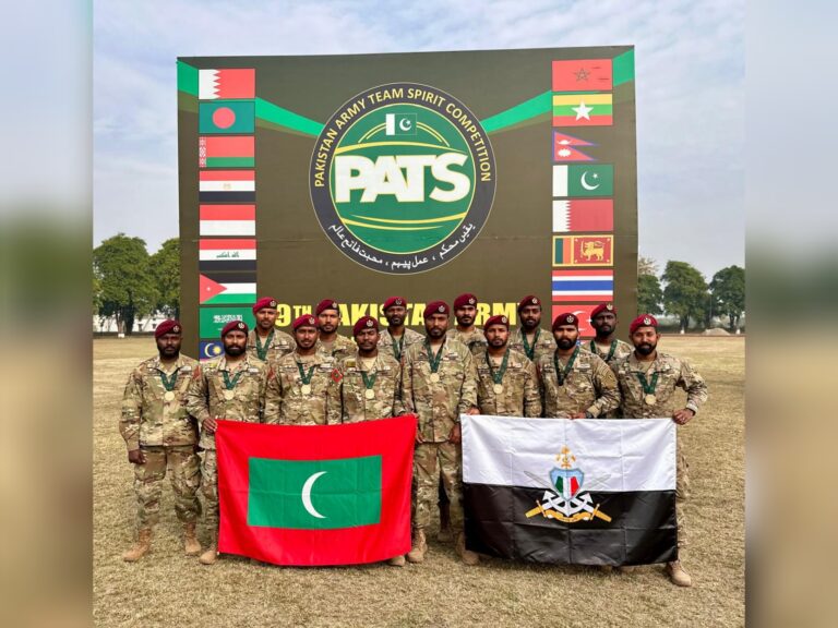 ޕެޓްސް މުބާރާތުން ރަން މެޑަލް ހޯދި ސިފައިންނަށް ހޫނު މަރުހަބާއެއް ކިޔައިފި