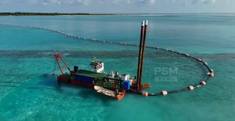 ބިލެތްފަހި އެއާޕޯޓު އެޅުމަށް ބޭނުންވާ ބިން ހިއްކުމުގެ އަމަލީ މަސައްކަތް ފަށައިފި