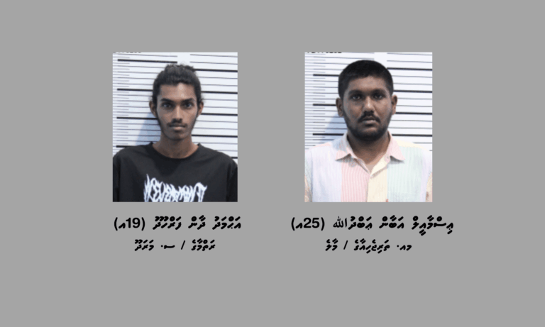 ކަނޑުމަގުން ރާއްޖެއަށް ޑްރަގް އެތެރެކުރި ދެ މީހަކު ހައްޔަރުކޮށްފި