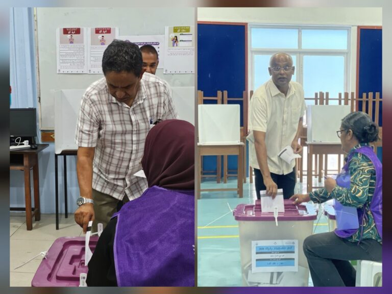 3 އިންތިހާބުގެ ވޯޓުލުން: ކުރީގެ ރައީސް ޔާމީނާއި ސޯލިހު ވެސް ވޯޓު ލައްވައިފި