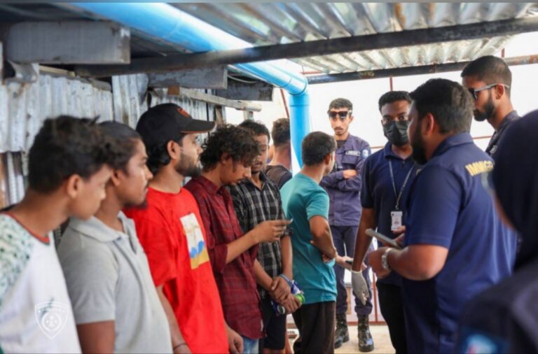 ހުޅުމާލޭ ގަރާޖުތައް ބަލައި 12 ބިދޭސީއަކު އިމިގްރޭޝަންގެ ބެލުމުގެ ދަށަށް ގެންގޮސްފި