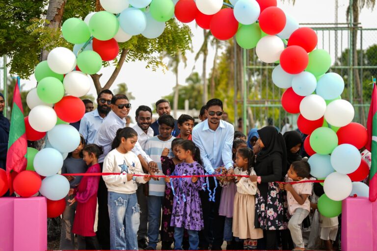 ފެނަކައިން ކުޑަފަރީގައި ތަރައްޤީކުރި ކުޑަކުދިންގެ ޕާކު ހުޅުވައިފި